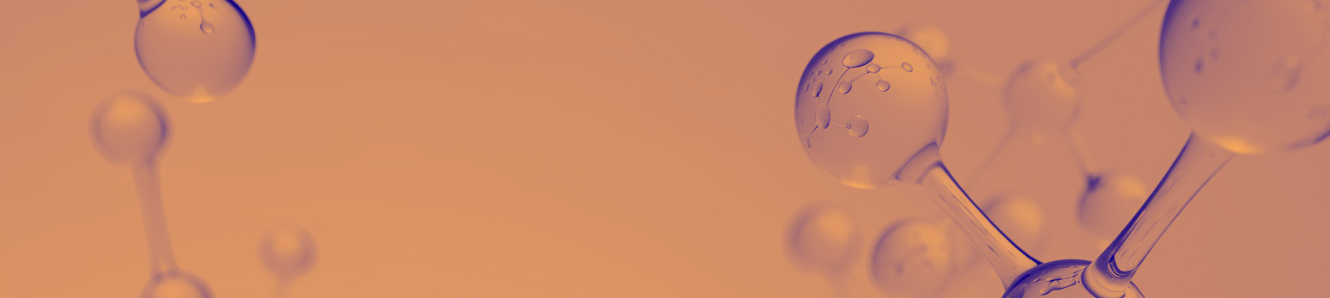 orange washed banner of a small molecule