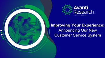 Blue and green washed image, with text around improving your experience