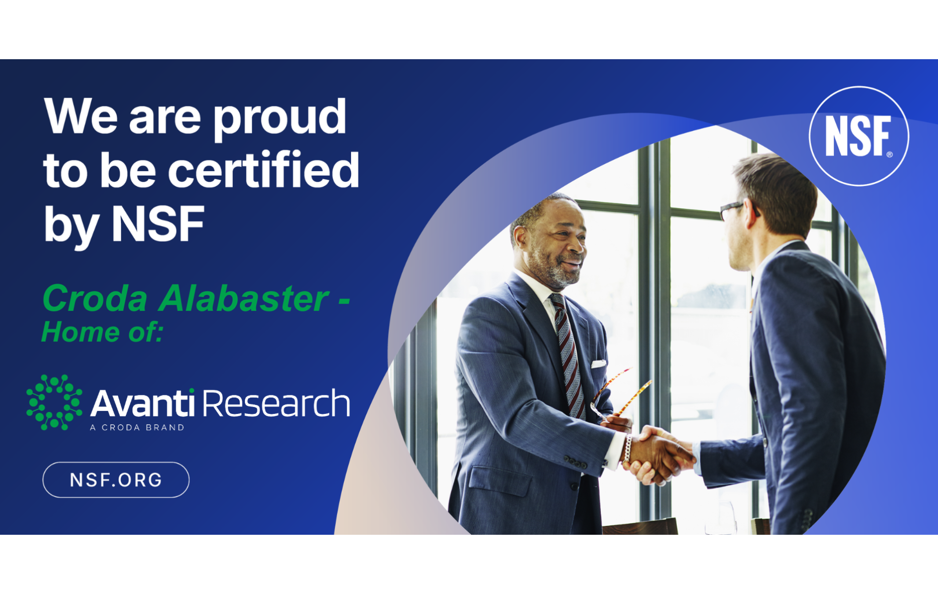 Avanti Research certified by NSF