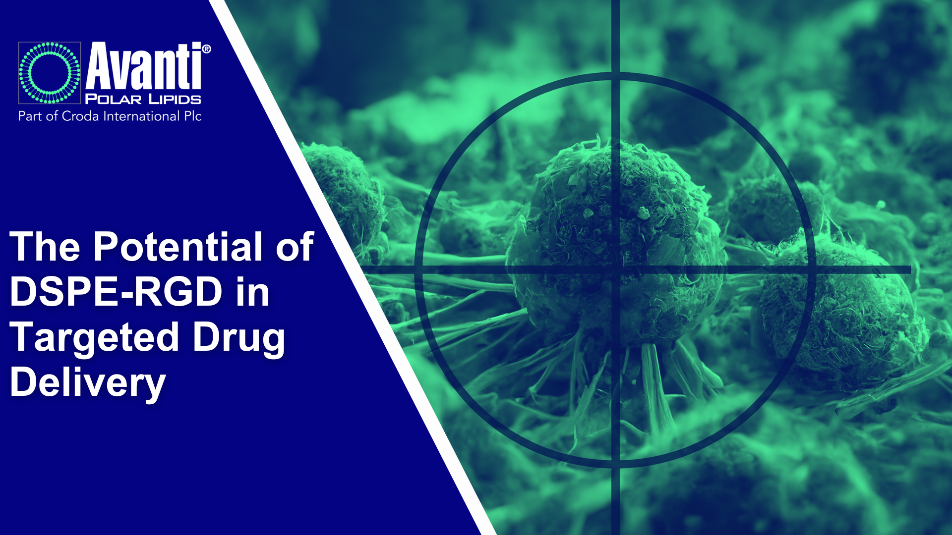 green and blue washed image of target on dspe