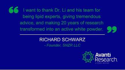 Quote from Dr Richard Schwarz Avanti Research