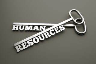 Keys overlapped that say Human Resources