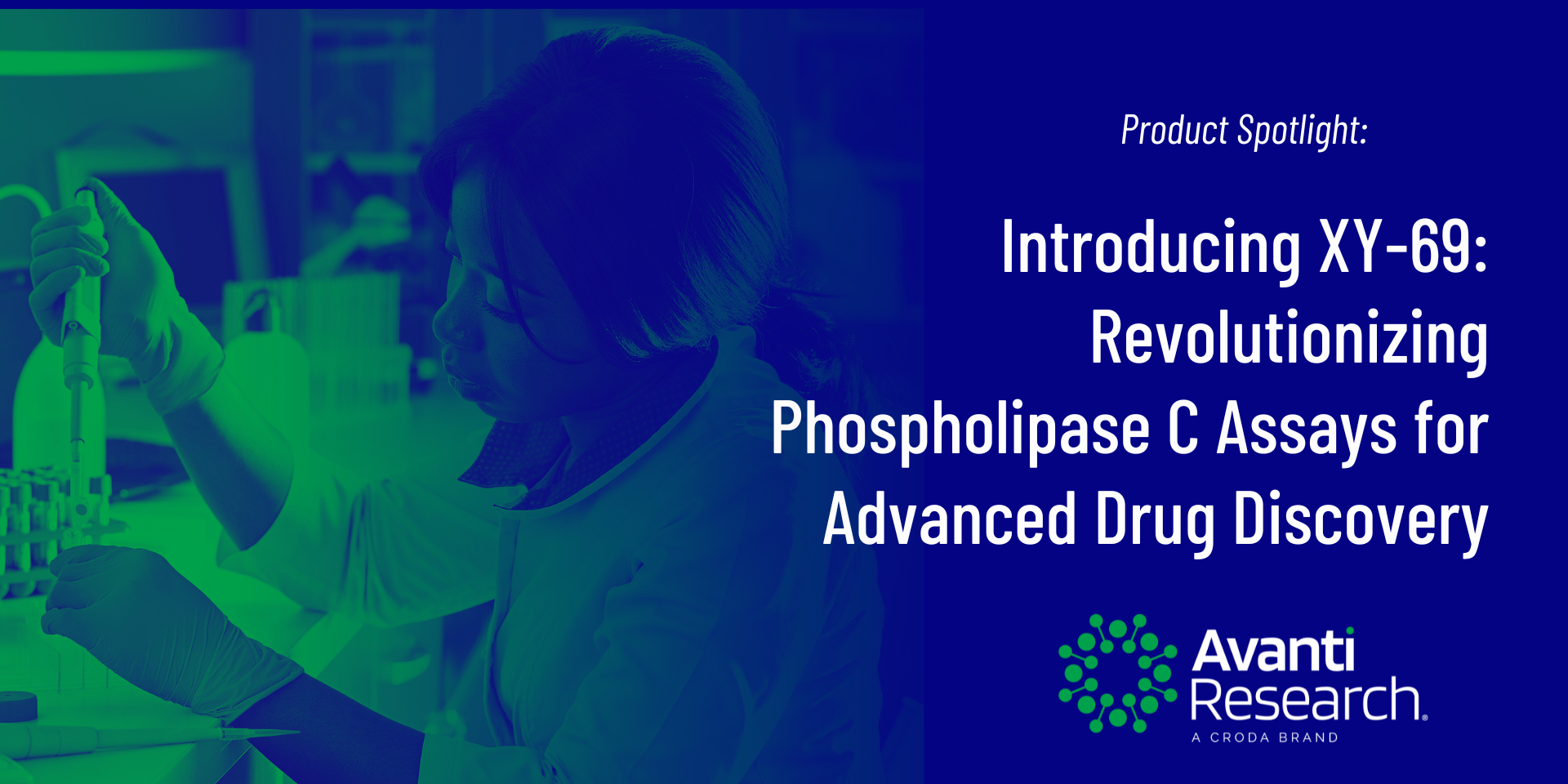 Blue and green washed image with text overlaid