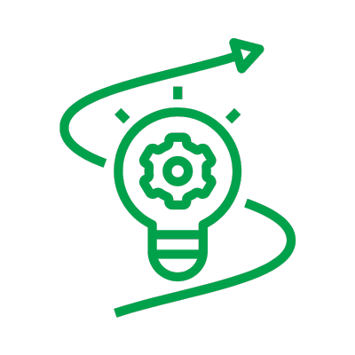 green cartoon light bulb