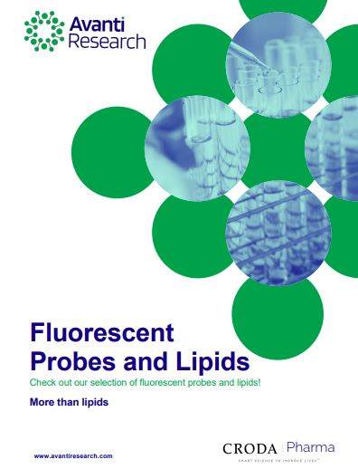 Cover of fluorescent probes and lipids brochure from Avanti Research