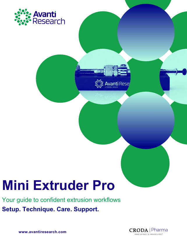 Mini Extruder Pro Brochure Cover from Avanti Research