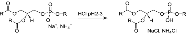 Protonation of acidic lipids chem draw structure